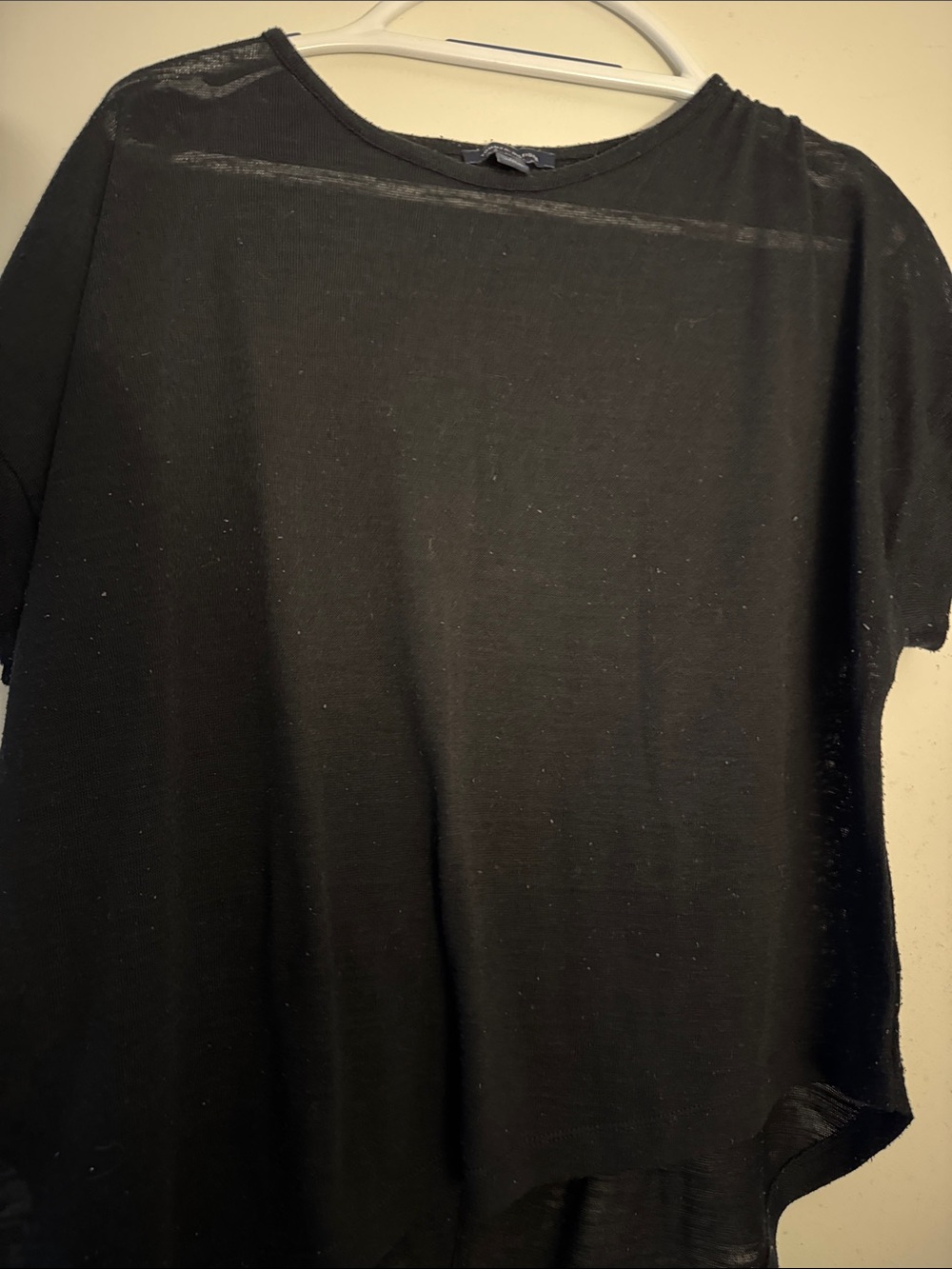 Tommy Hilfiger Black Short-Sleeve Crewneck Top